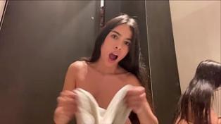 It was discovered that I was performing Squirt in the dressing room of the store, cumming everywhere.