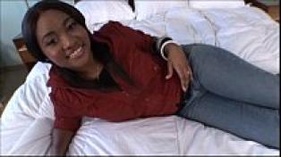 Adorable little ebony adolescent in amateur teen porn