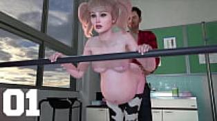 The Gain Trials #01: A Blonde BBW Is Made to Feel Loved While Her Big Tits Lactate - 3D Pornographic Games