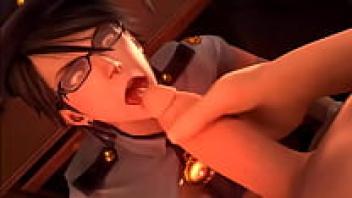 This is the best free 3D cartoon available. Bayonetta-Police-Outfit-Blowjob-Cum
