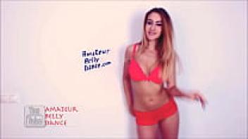 Homemade Bra and Lingerie Stunningly Beautiful Blonde Fashion Girl Dancing on a Private Webcam in 2016