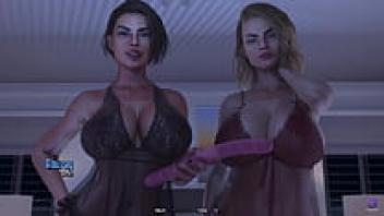 An innocent stepson was taught by his step aunty how to make his stepmother happy in a 3D Hentai animated pornographic film about life in Santa County.