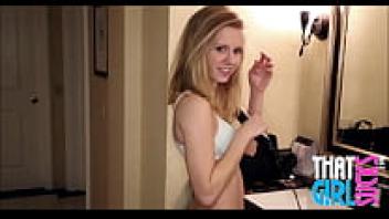 ThatGirlSucks.com features a skinny blonde teen who is showing off her perfect body while sucking at my cock.