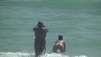 A Nude Beach Vacation in the Caribbean Part 1 and Part 2 - Exhibitionist Wife Helena Price from the Perspective of a Voyeur!!!