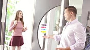 Teenage hottie Jillian Janson is criticized by a stud real estate agent in all of her holes, according to GP2483.
