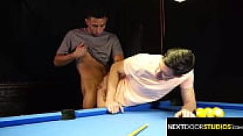 On the pool table, a twinkling spit roast was created by Stud and Jock for NextDoorHomemade.