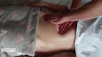 Massage of the Hot, Soft, and Oiled Belly that is both Sensual and Romantic