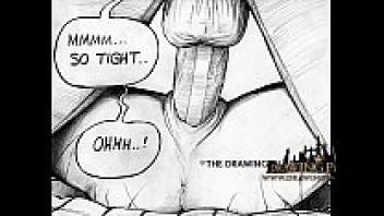 Hardcore adult 3D game and cartoon pornographic content with a hot sex slave