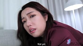 Cici, an erotic Chinese housewife, plays with a hard cock while she has enormous tits she plays with.