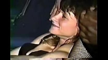 The chick wife does a gang bang in the 240p adult theater.