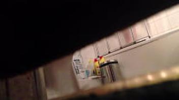 Keeping an eye on my flatmate's charming genitalia when they were showering under the door