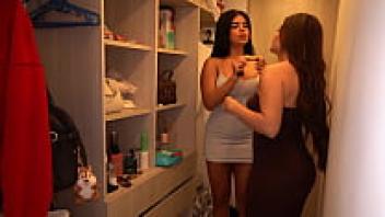 There is a threesome that results from the fact that the brunette brother of one of the group is adored by the girlfriends.