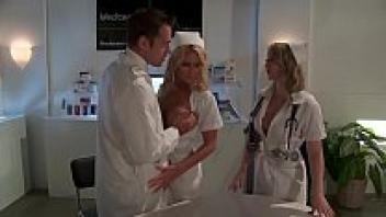 3some consisting of a doctor, a nurse, and a girl pornographic