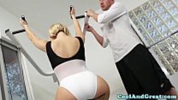 In the gym, a bigtitted skank was seen bouncing spotters dick.