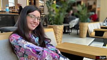 It turned out that the nerdy girl with glasses was actually a nymphomaniac and a lover of sperm on her face.