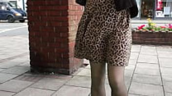 An outing in my stockings on a windy day