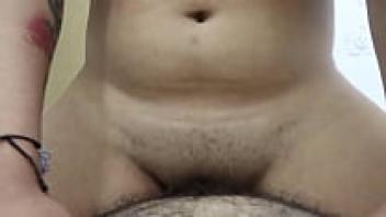 A naughty friend came to give me pleasure in pussy, and I was delighted by it.