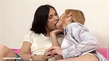 As featured in Sapphic Erotica's Fingering Ec, Sheridan and Justine engage in some sensual lesbian sex.