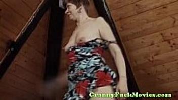 Ugly grandmother has a fetish for boy.