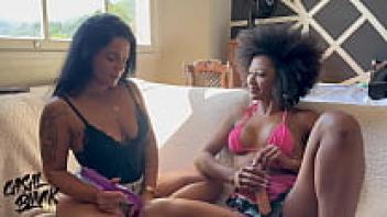 I went to see my buddy Nandaprf, and while we were there, we discussed everything. We also watched a pornographic movie, and when we were feeling like having a dick, she brought out her toys for us to try out.