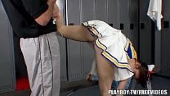 An adaptable cheerleader can be seen here.