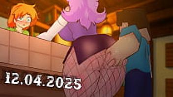 Minecraft is harassing a female customer who goes to the store! Sex in Hentai anime, cartoon pornography, and the year 2025