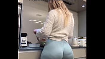 An accumulation Blonde booty gal with a big ass