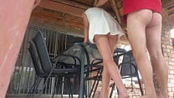 I am in love with my stepmother, and you can see it from below.