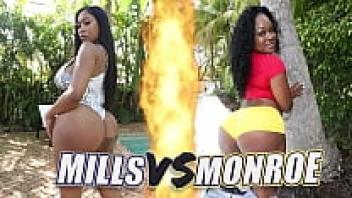BANGBROS: Moriah Mills versus Diamond Monroe in a Battle of the Greatest of All Time