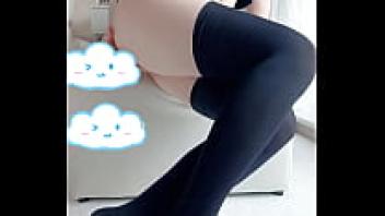 The most alluring and sensuous masturbation for young girls wearing black knee socks