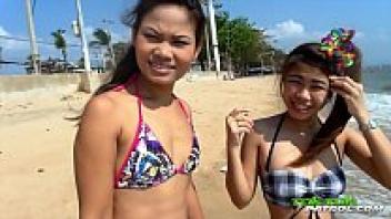 Take a shower on the sexy Asian beach with your friends from TukTukPatrol.