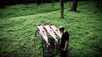 A violent bdsm was used to humiliate and punish three teenagers who were slaves.