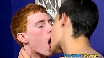 In bed, Ginger Twink and his partner engage in an eerie and passionate love session.
