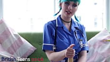 When you have an appointment, the alternative nurse with the blue hair will take care of your cock.