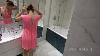 Angela, a cute young lady -- hidden cam