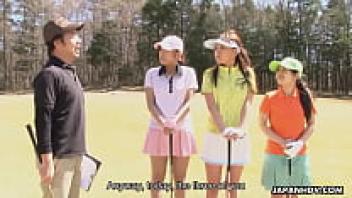 The third scene of the japanhdv golf fan Erika Hiramatsu Nao Yuzumiya Nana Kunimi teaser scene