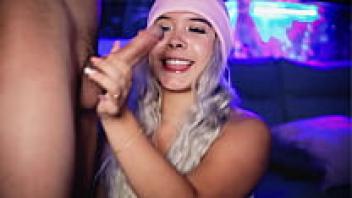 She rides her brother's cock when she is chubby blonde.
