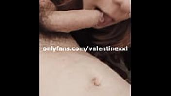 Sucking on the cock of the father