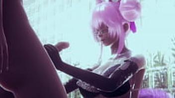 Uncensored cosplay based on the anime hentai