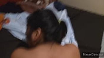 Video of a young amateur being filmed anal