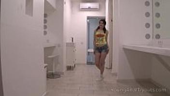Young Anal Tryouts: Samantha, a stunning young woman with a reddish face