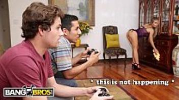 MiLF is the BANGBROS. Nicole Aniston provides assistance to the young companion of her son.