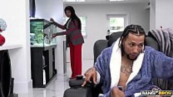 Aidra Fox's scene of interracial love on Monsters of Cock is featured in the film BANGBROS.