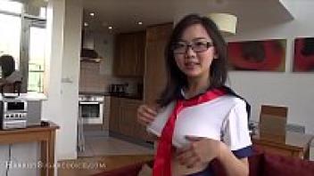 Japan's 18-year-old girl touching herself