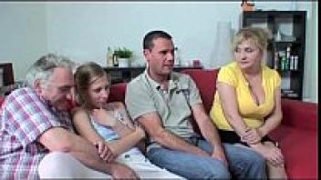 Foursome sexual encounters with a chubby grandmother