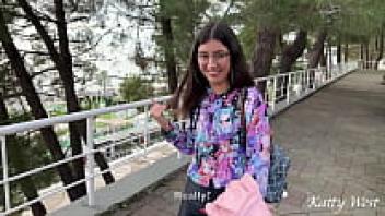 The beauty that she loved and cum on her glasses was a public pickup.