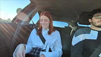 My teenage stepsister, a redhead, a stunning female, and a creampie (DIA ITALIANO AMATORIALE) enjoyed having car sex with me.