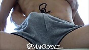 Sensual massage is transformed into steamy sex with ManRoyale.