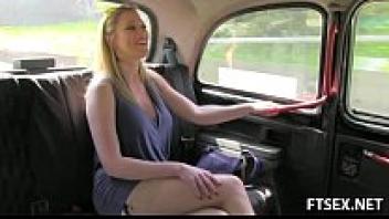 Taking a taxi with Creampie
