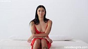 During the audition, a musician who is currently unemployed engages in sexually explicit behavior.